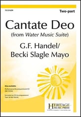 Cantate Deo Two-Part choral sheet music cover